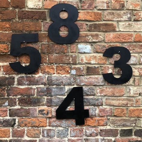 black metal house numbers australia|exterior house numbers black.